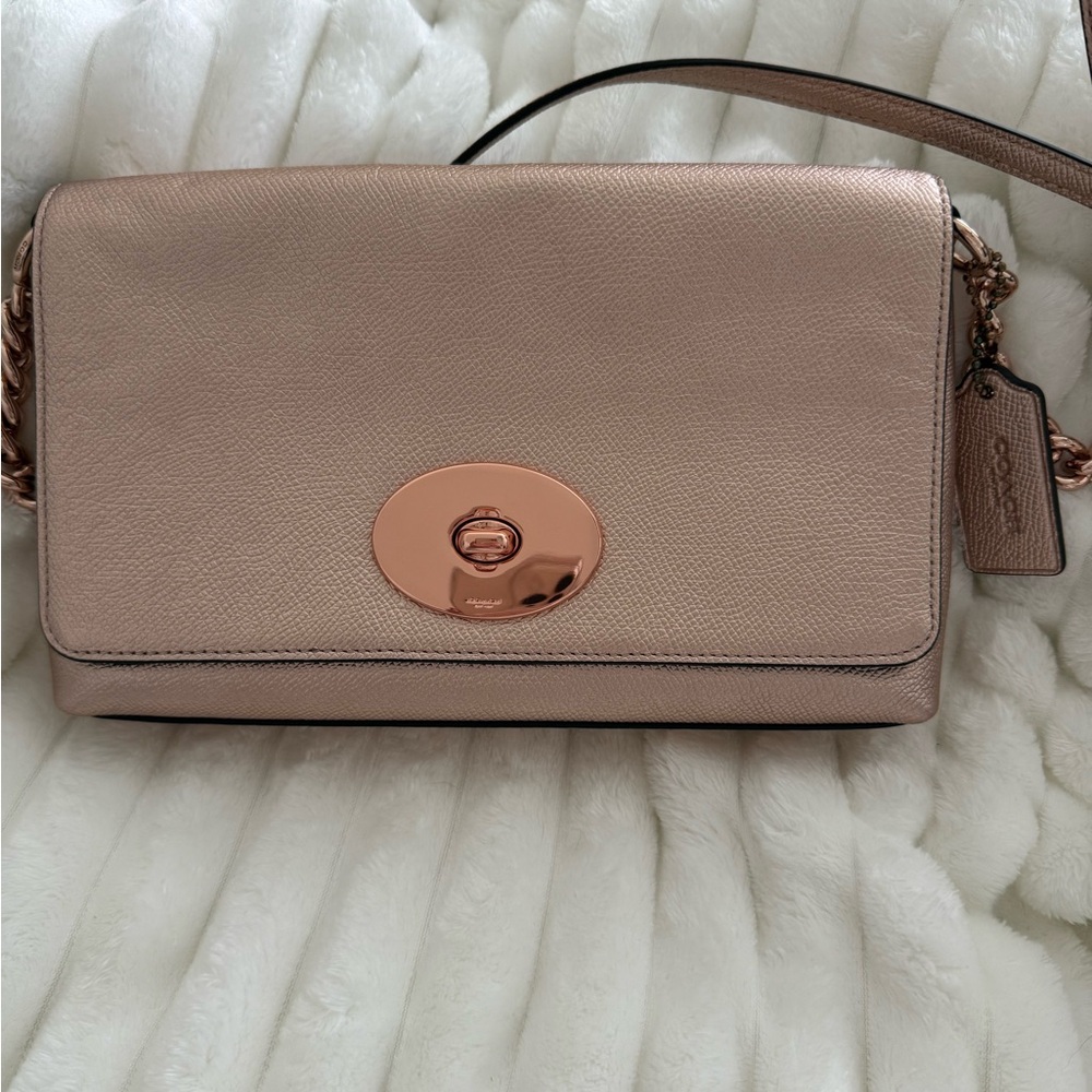 Coach Metallic Rose Crossbody Bag